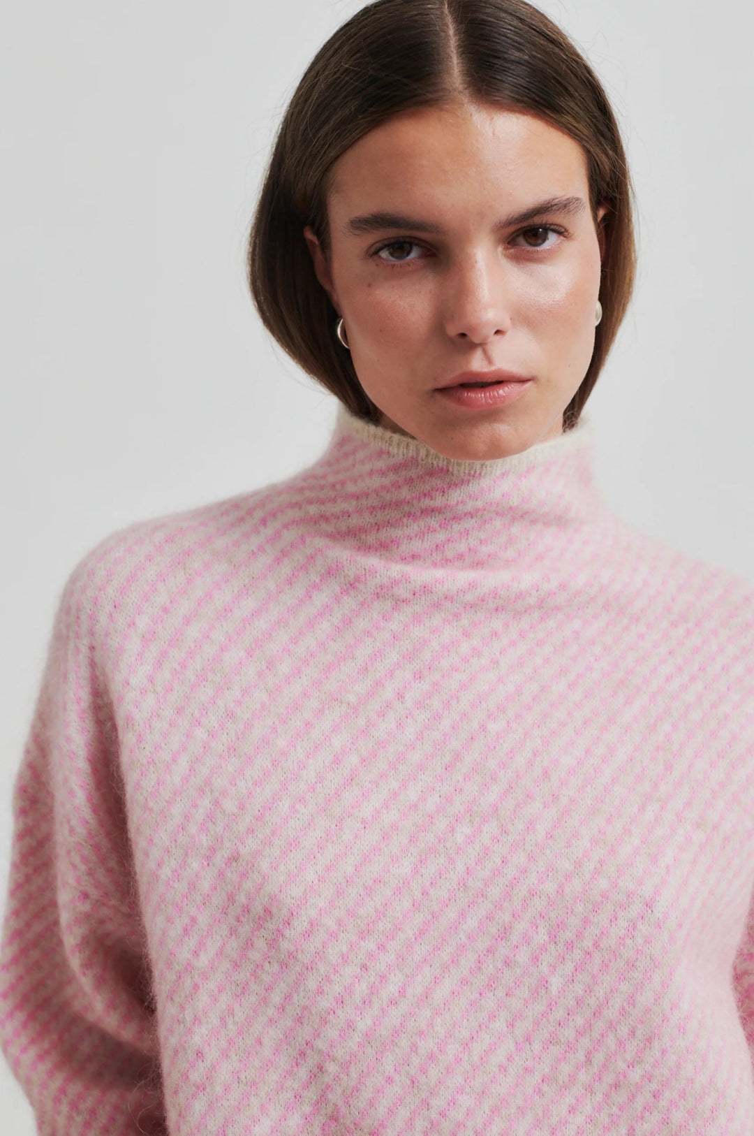 Capella Knit T - Neck Pink Cosmos | Genser | Smuk - Dameklær på nett