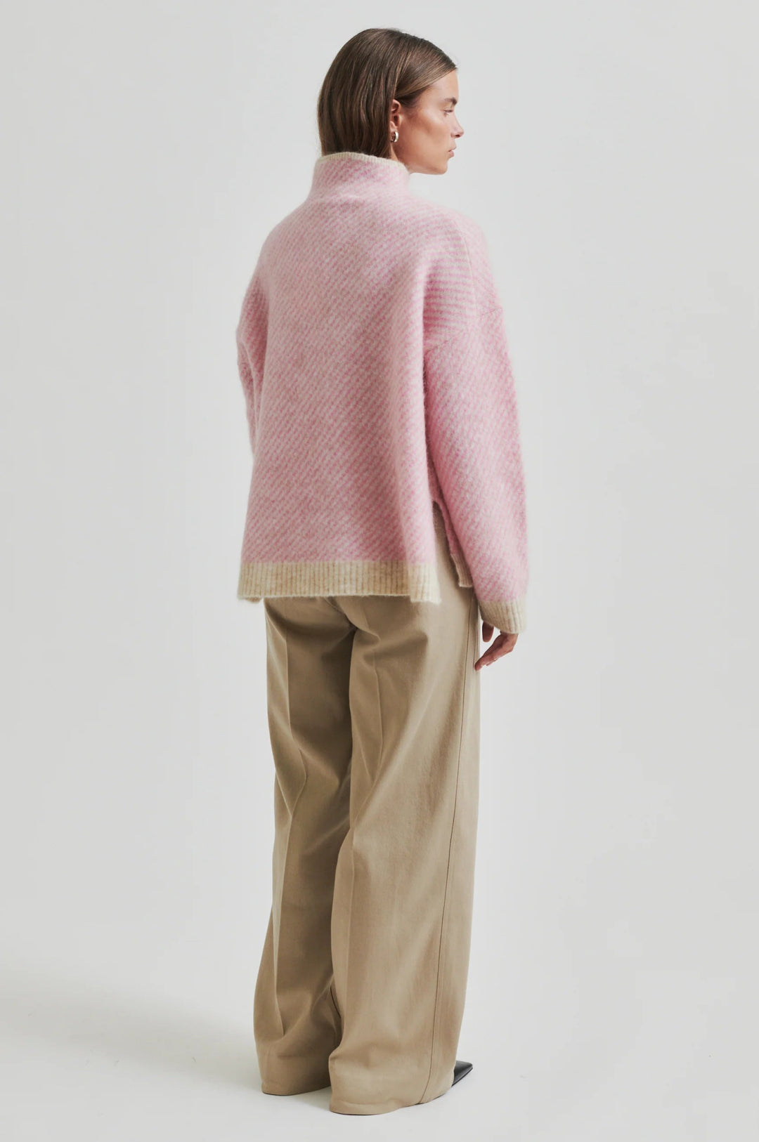 Capella Knit T - Neck Pink Cosmos | Genser | Smuk - Dameklær på nett