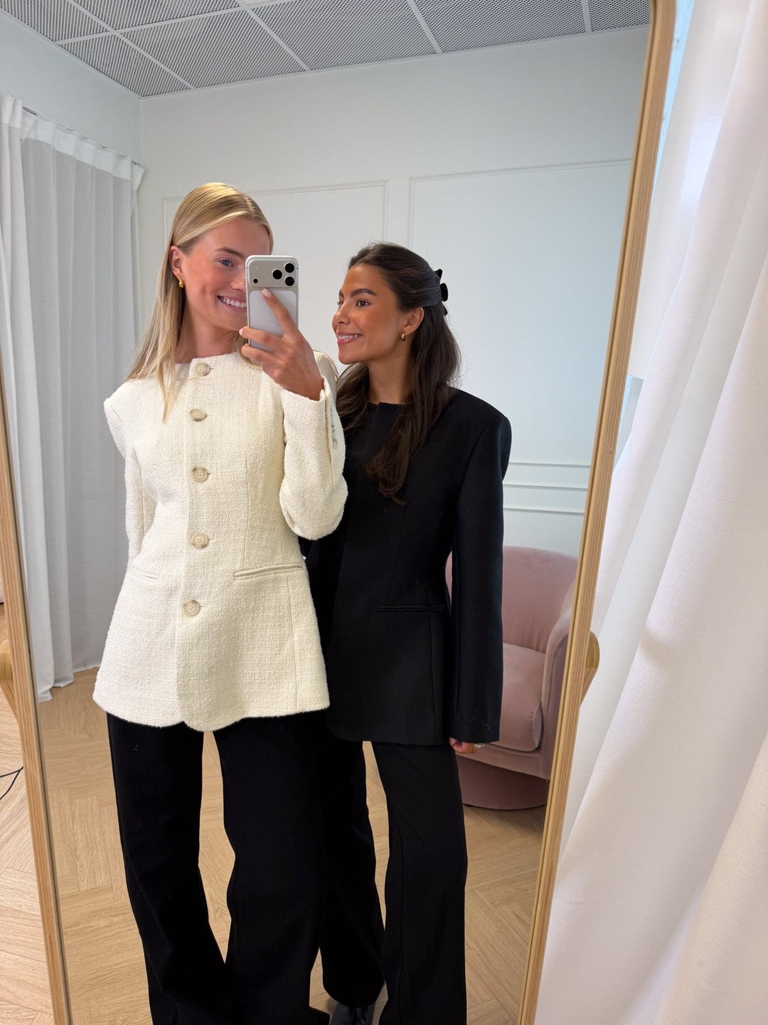 Carol Fitted Boucle Blazer Vanilla | Blazer | Smuk