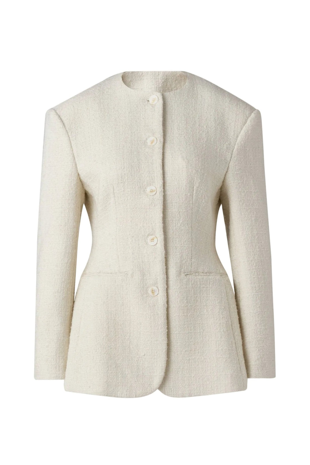 Carol Fitted Boucle Blazer Vanilla | Blazer | Smuk