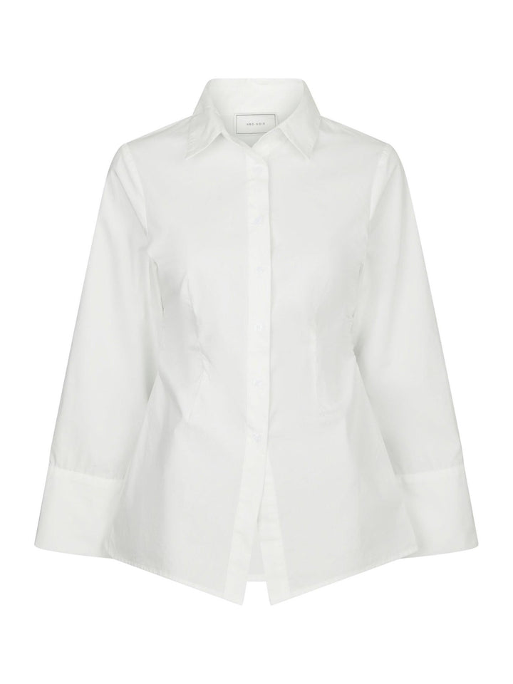 Caroli Poplin Shirt White | Skjorter og bluser | Smuk - Dameklær på nett
