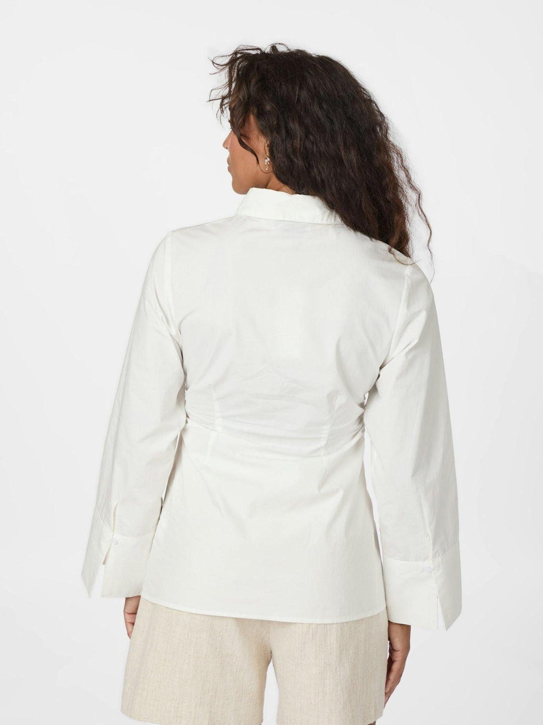 Caroli Poplin Shirt White | Skjorter og bluser | Smuk - Dameklær på nett