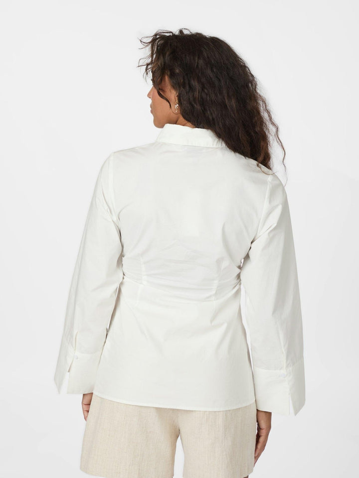 Caroli Poplin Shirt White | Skjorter og bluser | Smuk - Dameklær på nett