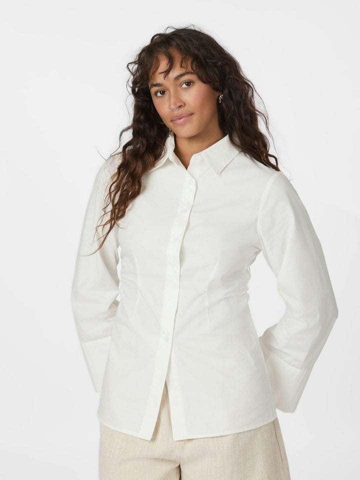 Caroli Poplin Shirt White | Skjorter og bluser | Smuk - Dameklær på nett
