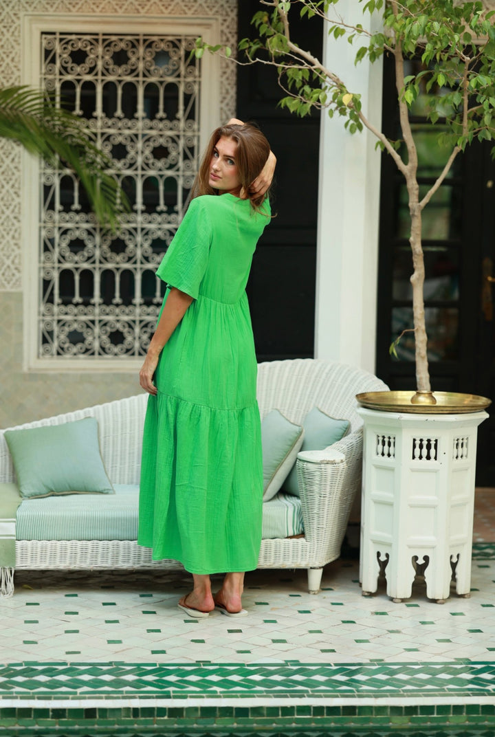 Casablanca Dress Goddess Green | Kjoler | Smuk - Dameklær på nett