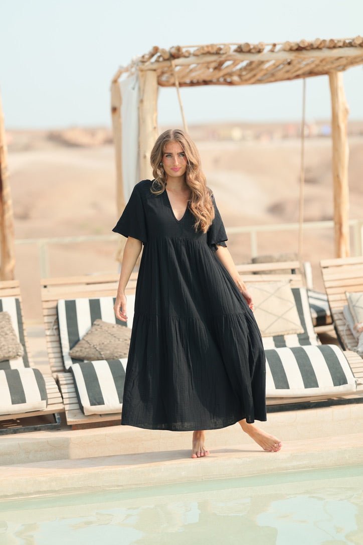 Casablanca Long Dress Black | Kjoler | Smuk