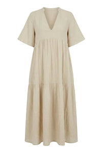 Casablanca Long Dress White Swan