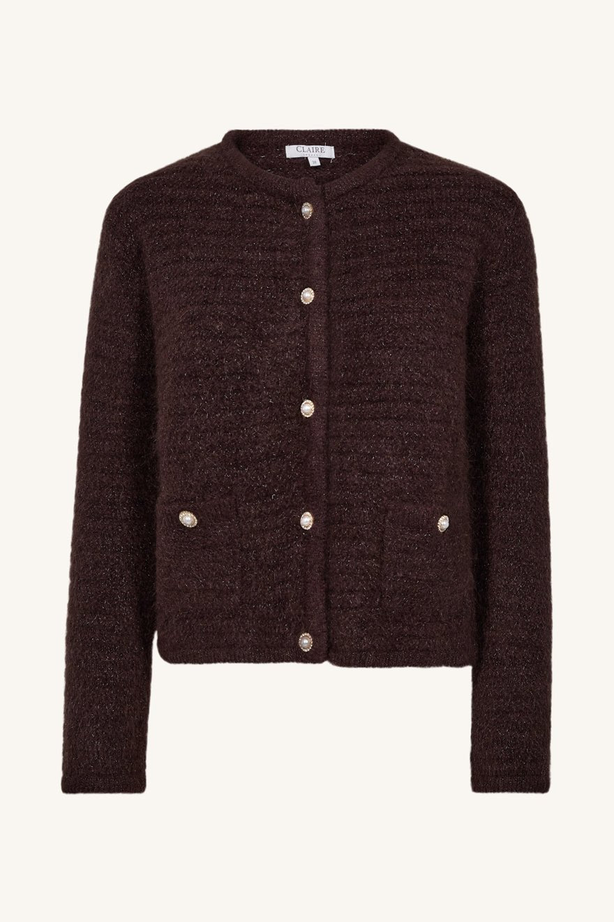 Casilda Knit Chocolate Melange | Genser | Smuk