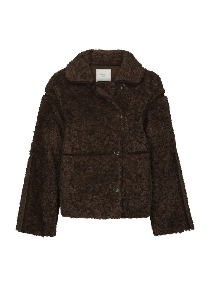 Castor Faux Fur Jacket Dark Brown | Yttertøy | Smuk