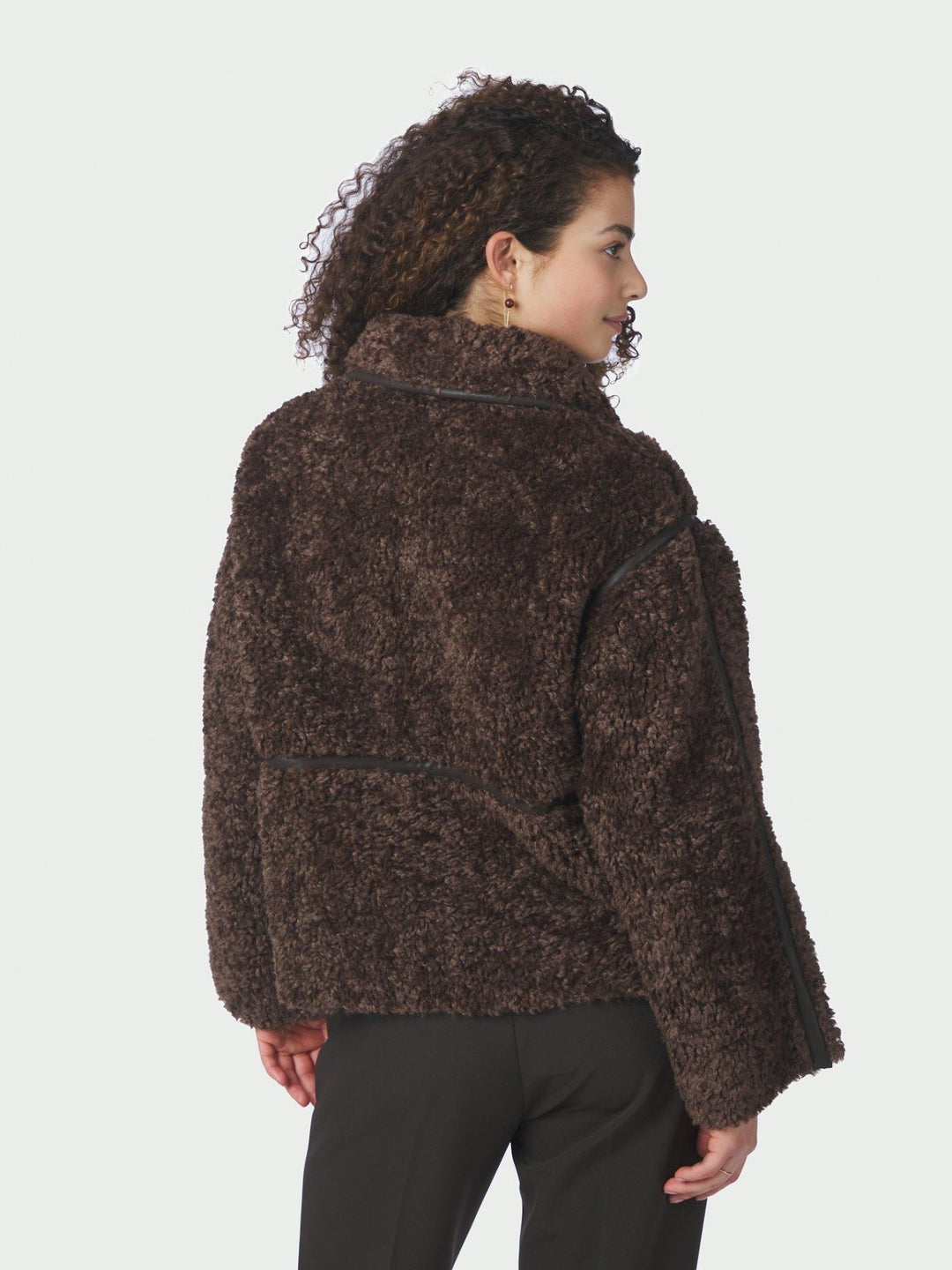 Castor Faux Fur Jacket Dark Brown | Yttertøy | Smuk
