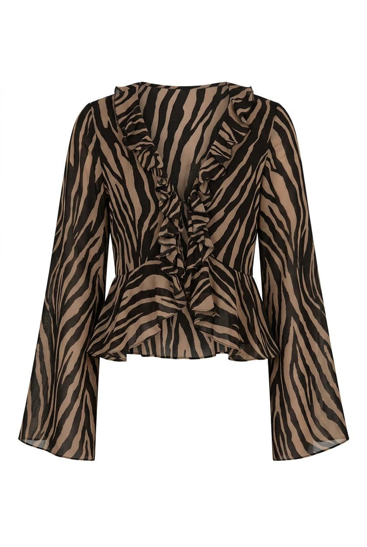 Catania Top Brown Zebra | Topper | Smuk