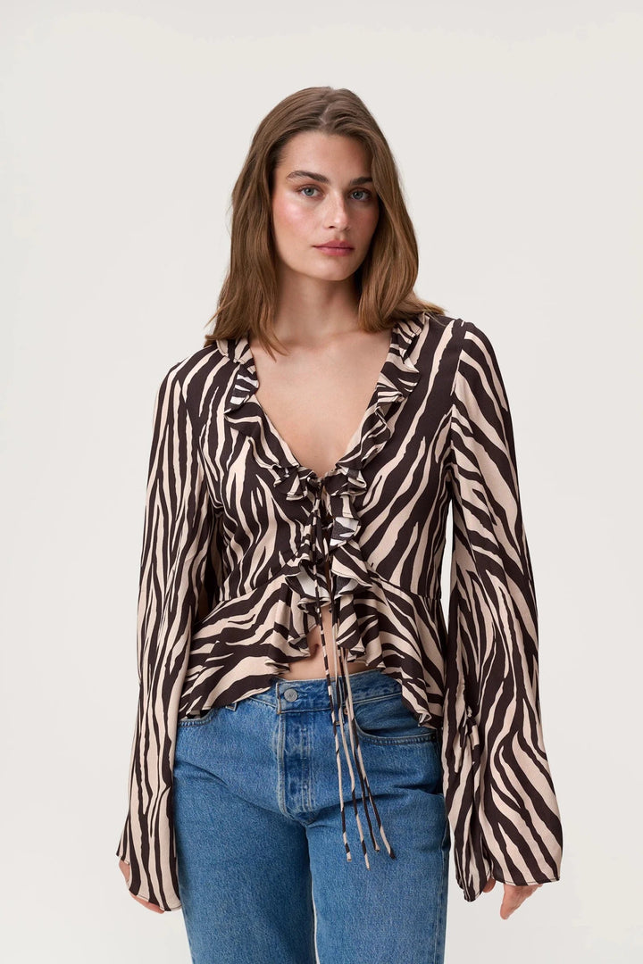Catania Top Brown Zebra | Topper | Smuk