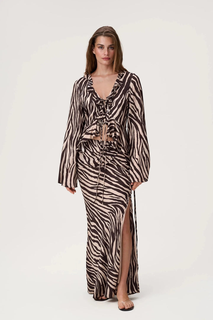 Catania Top Brown Zebra | Topper | Smuk