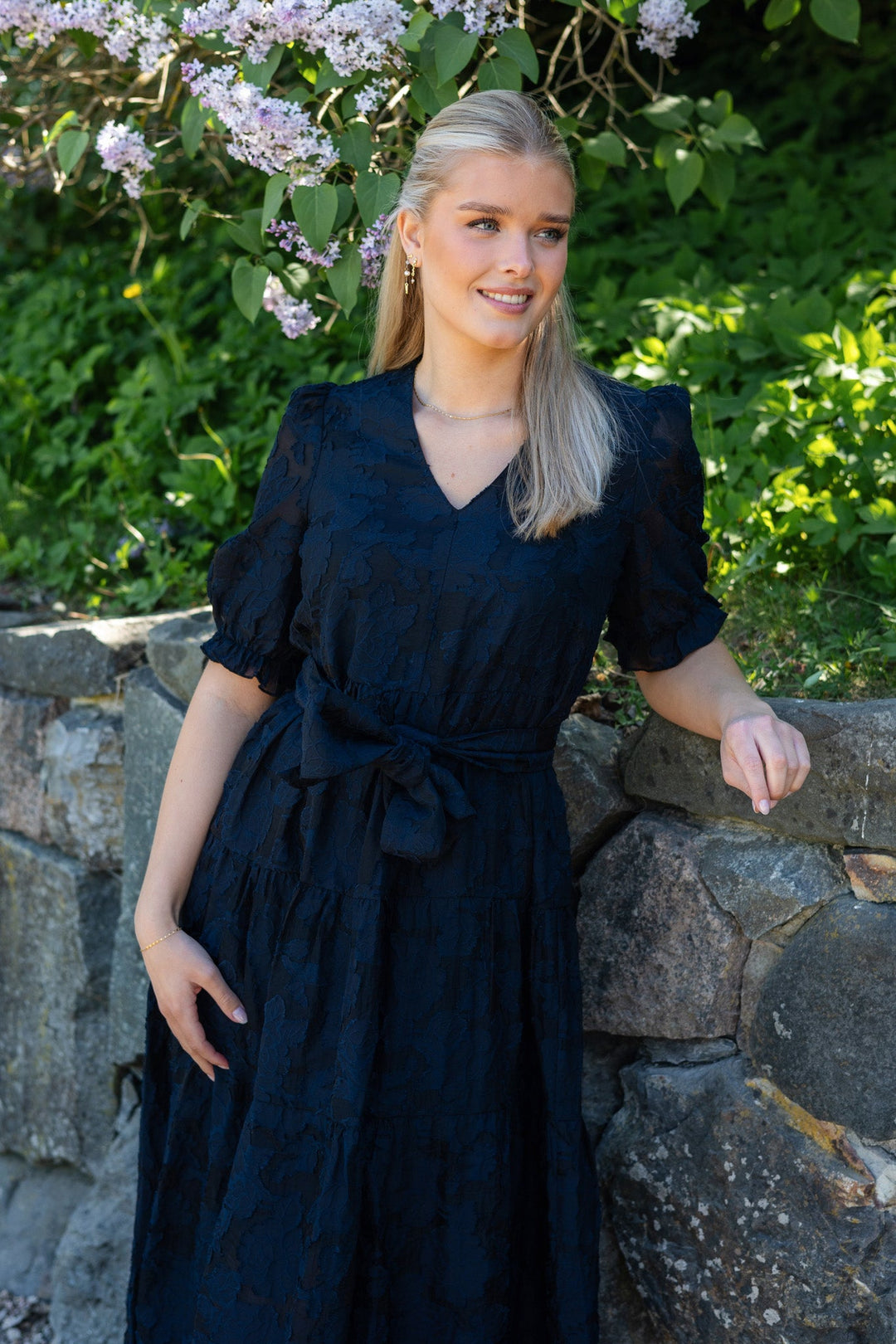 Cathi-Sadie 3/4 Ankle Dress Dark Sapphire | Kjoler | Smuk - Dameklær på nett