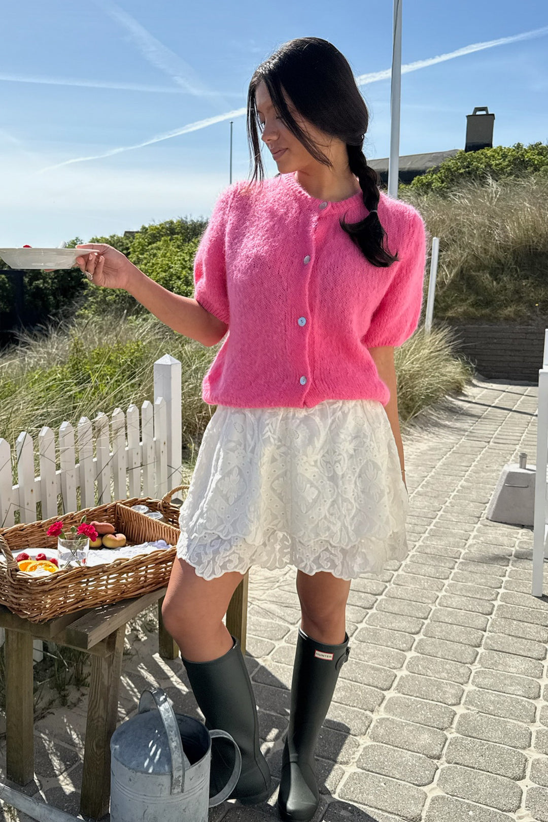 Ida Ss Cardigan Pink