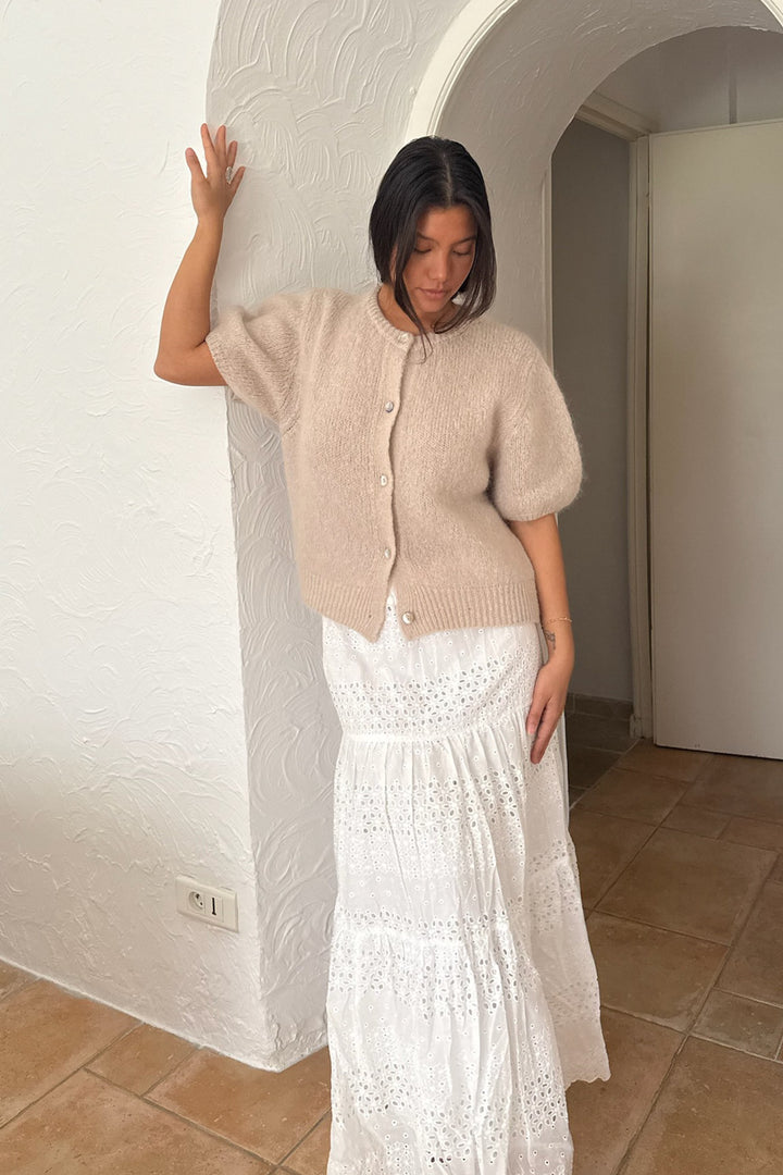 Ida Ss Cardigan Beige
