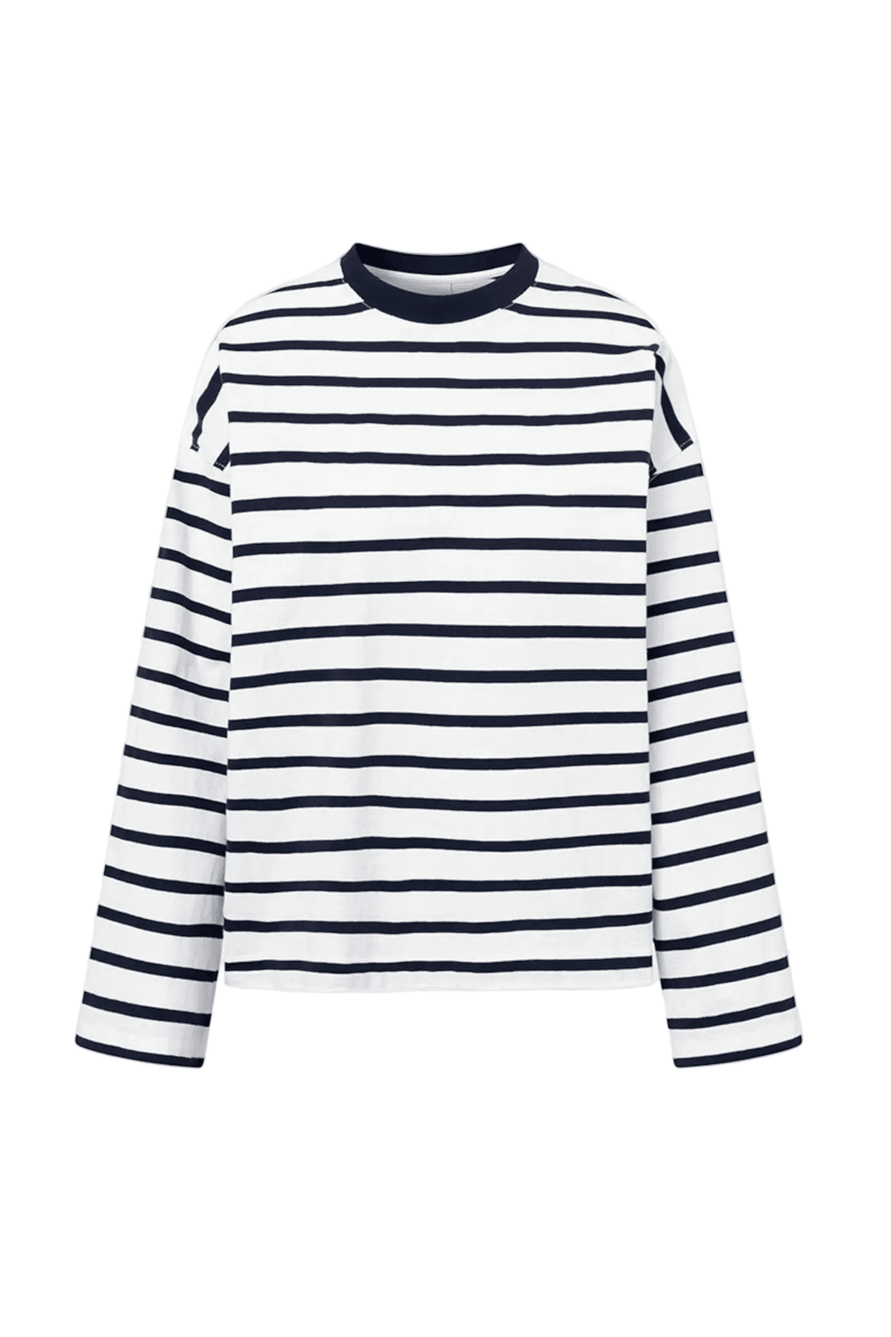 Celeste Ls Top Navy White Stripe | Topper | Smuk