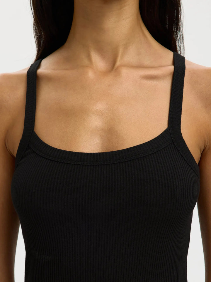 Celica Anna Strap Tank Top Black | Topper | Smuk