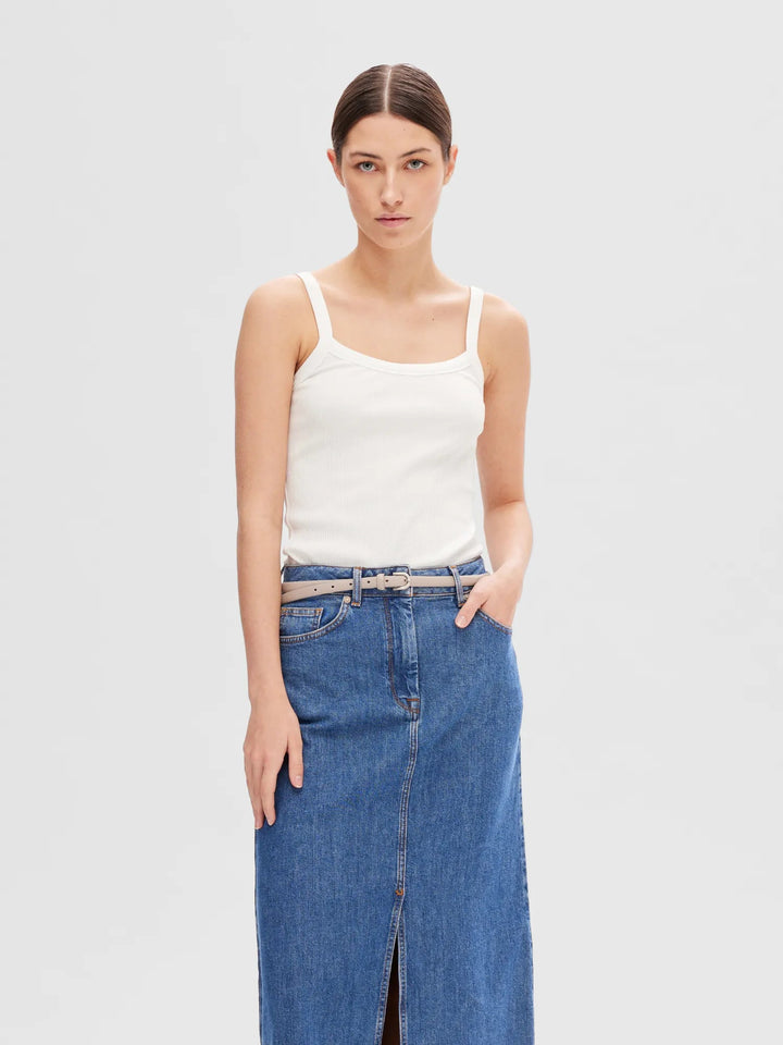 Celica Anna Strap Tank Top Snow White | Topper | Smuk