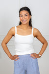 Celica Anna Strap Tank Top Snow White