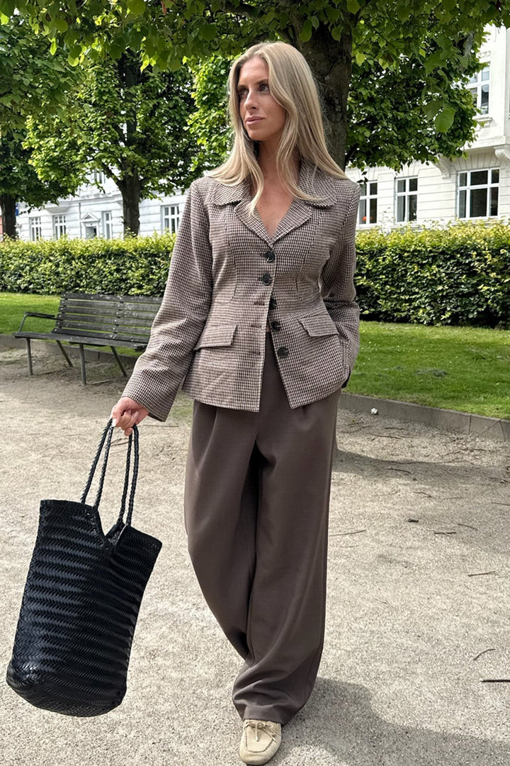 Celina Pants Dark Brown | Bukser | Smuk - Dameklær på nett