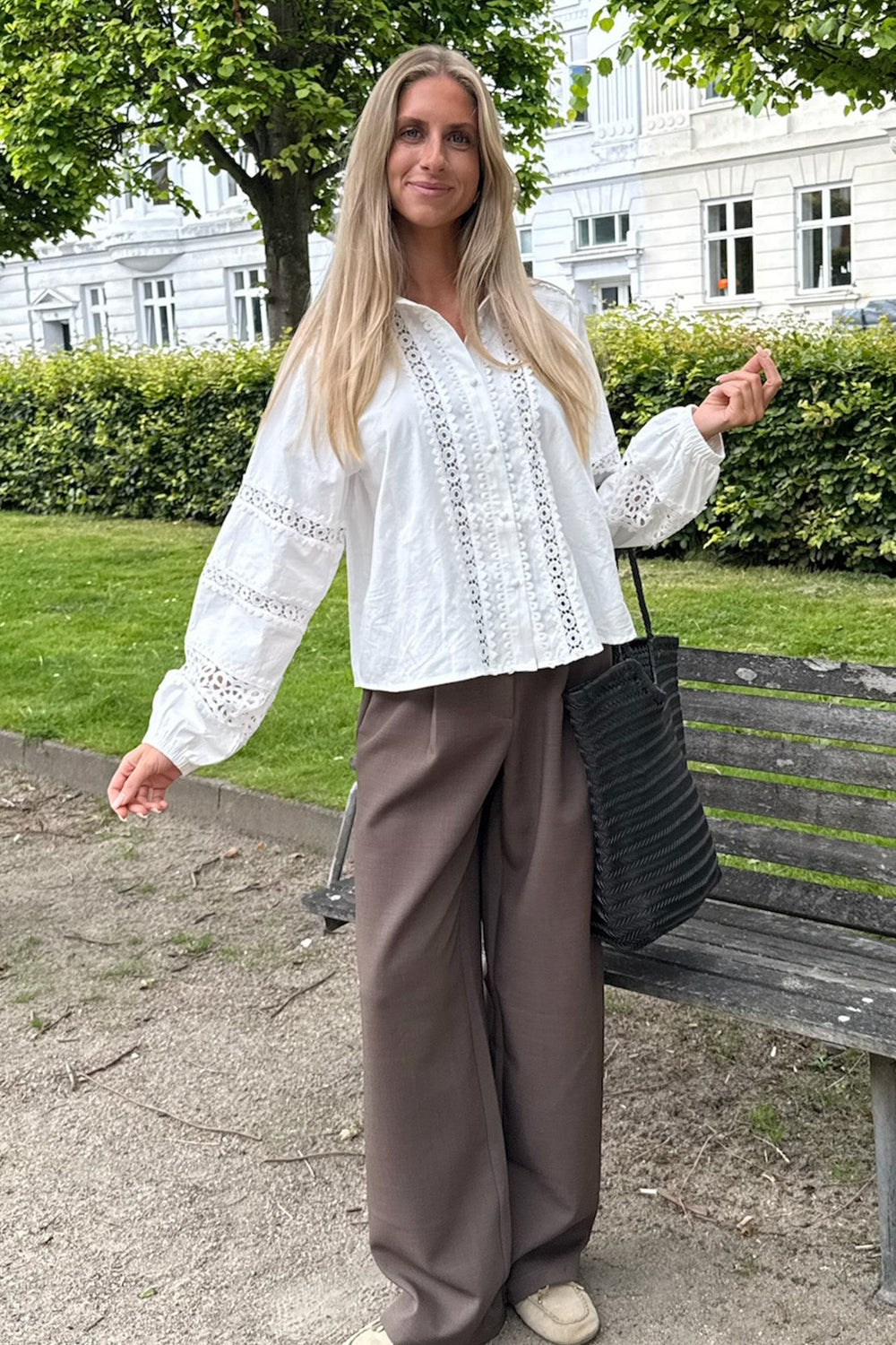 Celina Pants Dark Brown | Bukser | Smuk - Dameklær på nett
