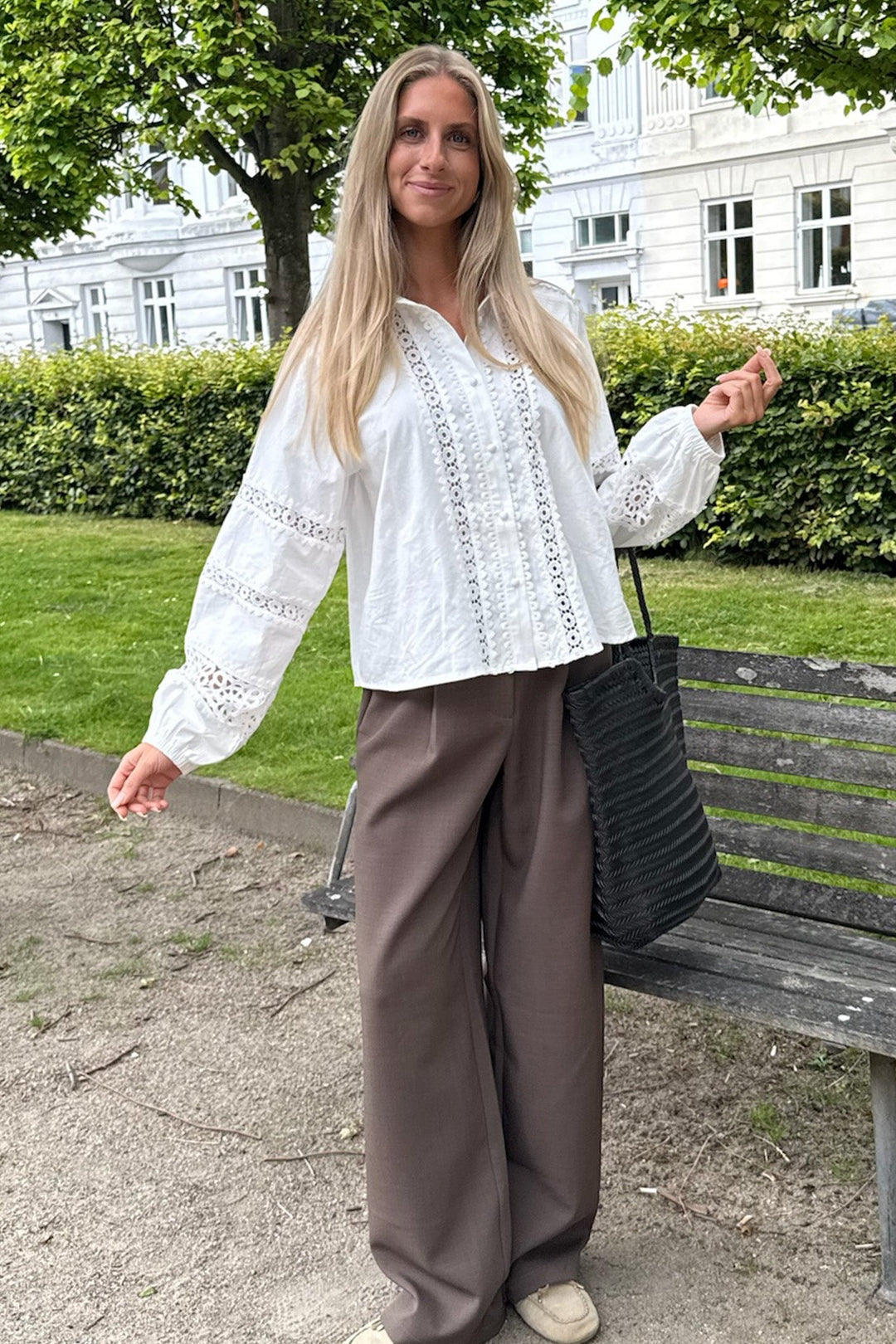 Celina Pants Dark Brown | Bukser | Smuk - Dameklær på nett