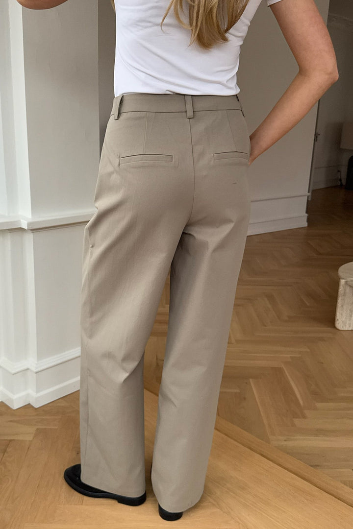Celina Pants Khaki | Bukser | Smuk - Dameklær på nett