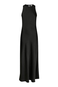 Celinie Heavy Sateen Dress Black