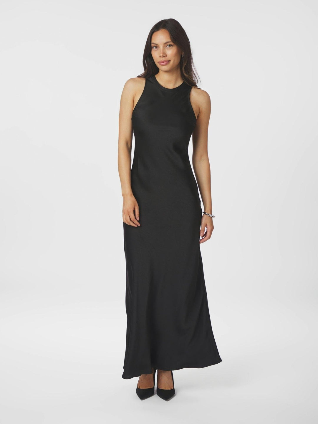 Celinie Heavy Sateen Dress Black | Kjoler | Smuk - Dameklær på nett