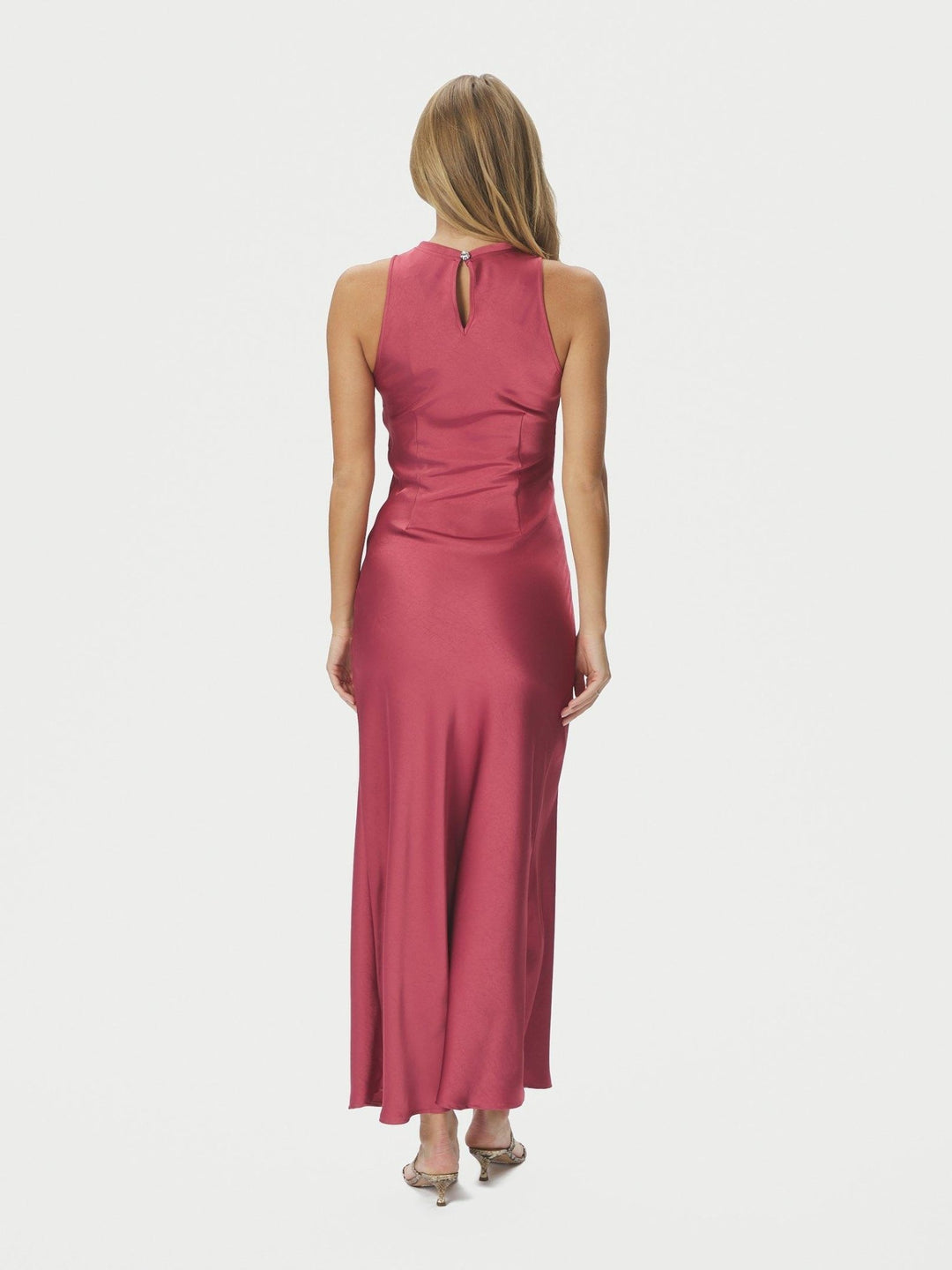 Celinie Heavy Sateen Dress Cherry Pink | Kjoler | Smuk