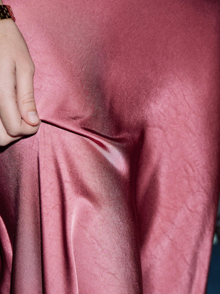 Celinie Heavy Sateen Dress Cherry Pink | Kjoler | Smuk
