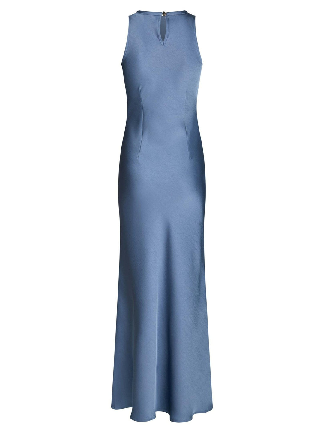 Celinie Heavy Sateen Dress Smoke Blue | Kjoler | Smuk - Dameklær på nett