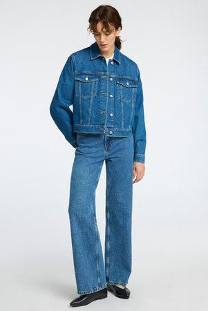 Cena Ls Jacket Medium Blue Denim | Yttertøy | Smuk - Dameklær på nett