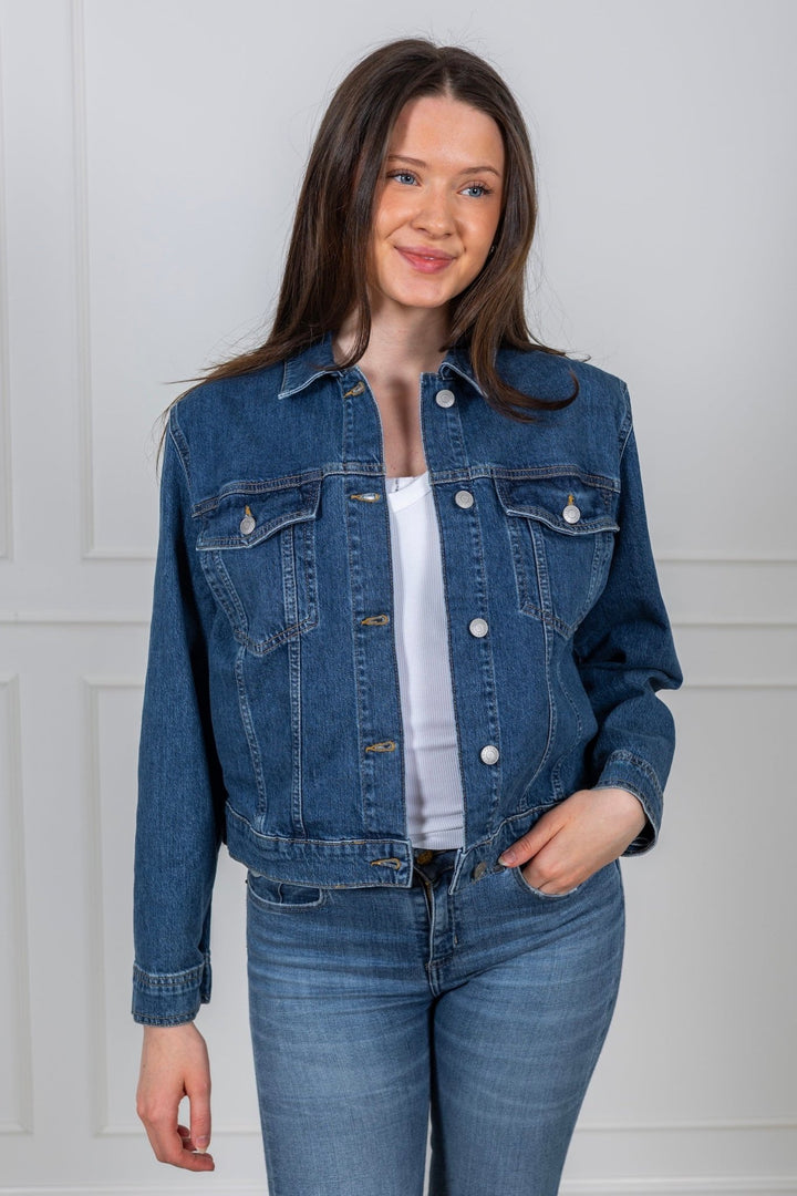 Cena Ls Jacket Medium Blue Denim | Yttertøy | Smuk - Dameklær på nett