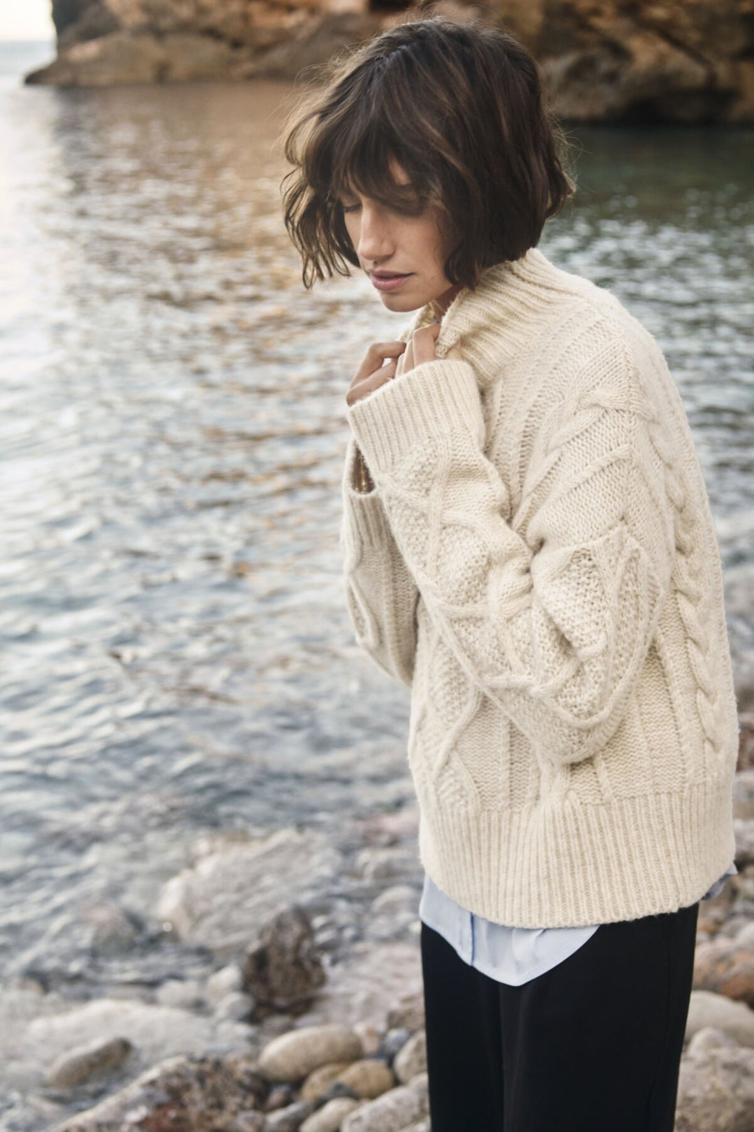 Channa Pullover Whitecap Melange | Genser | Smuk
