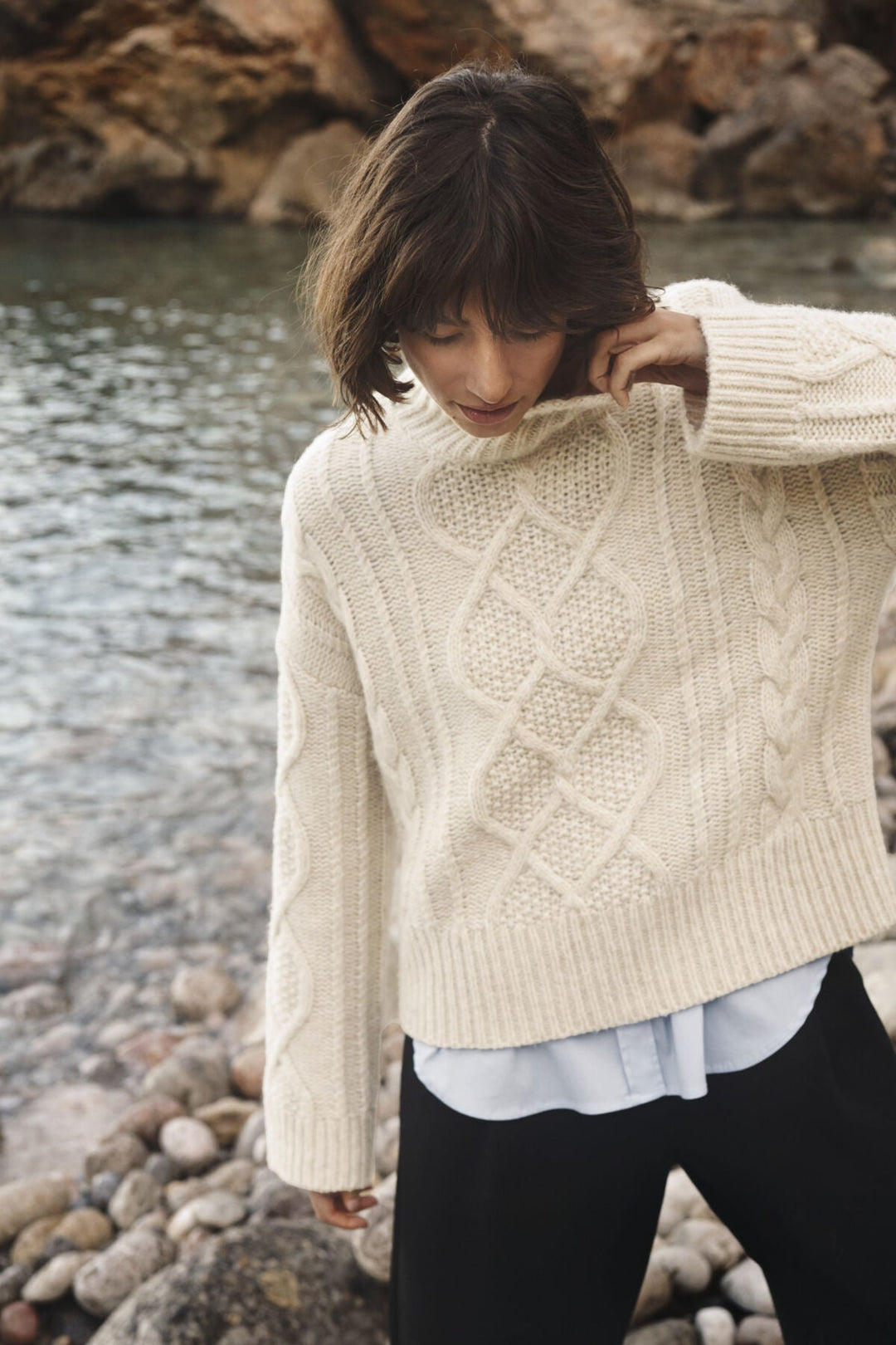 Channa Pullover Whitecap Melange | Genser | Smuk
