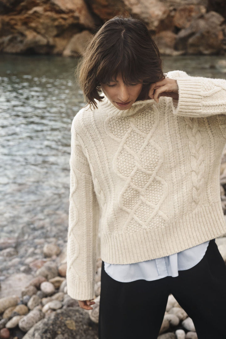 Channa Pullover Whitecap Melange | Genser | Smuk