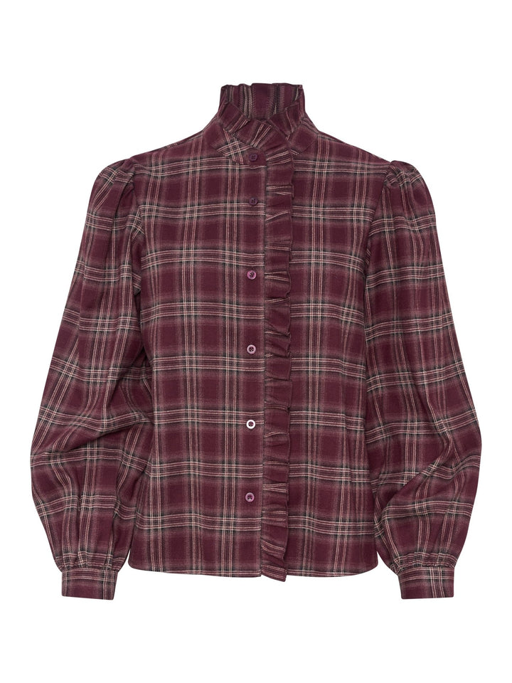 Charlotte Blouse Wine | Skjorter og bluser | Smuk