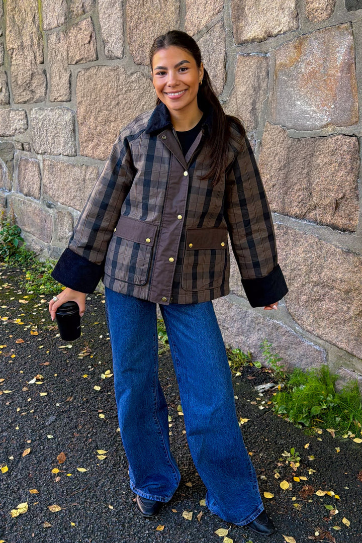 Checked Waxed Jacket | Yttertøy | Smuk
