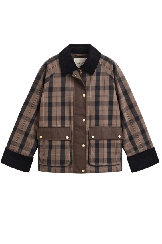 Checked Waxed Jacket | Yttertøy | Smuk