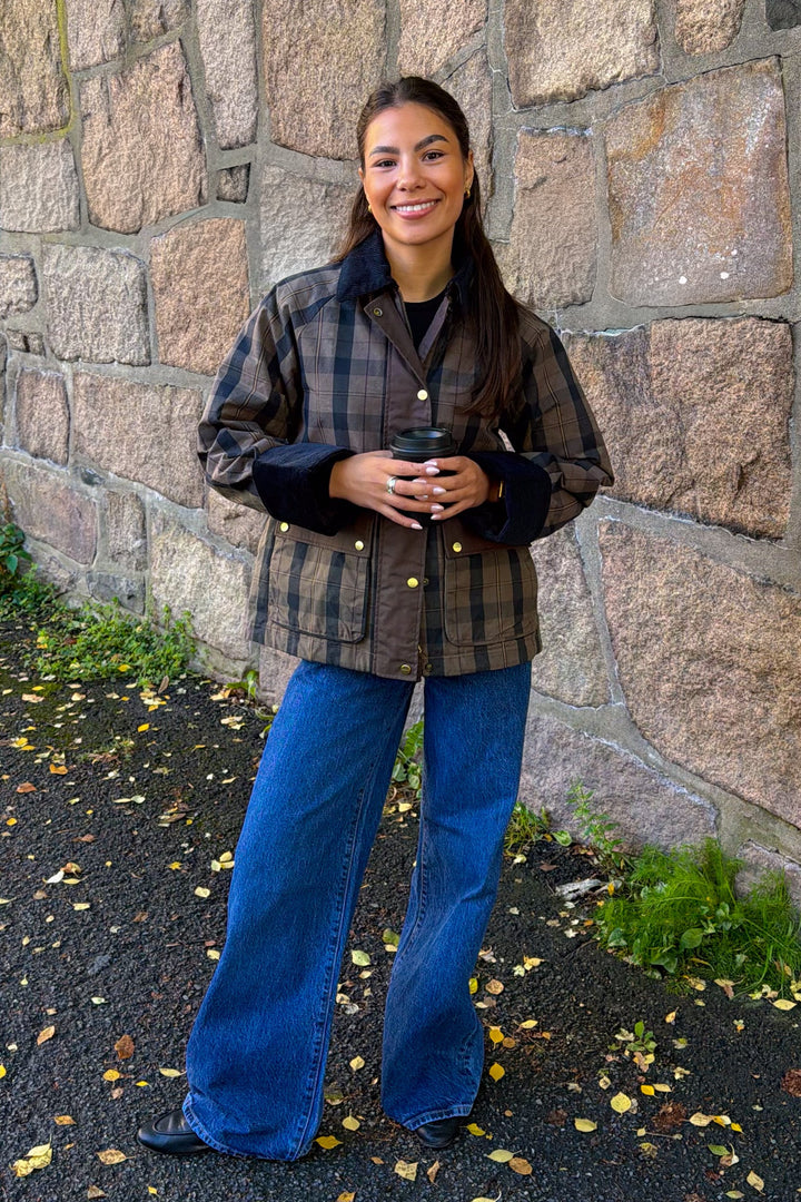 Checked Waxed Jacket | Yttertøy | Smuk