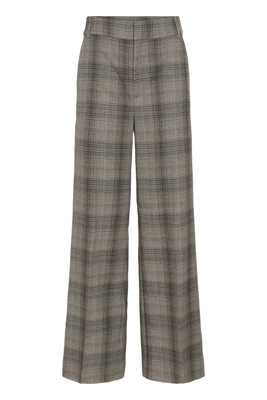 Checkieiw Straight Pant Brown Fall Check | Bukser | Smuk