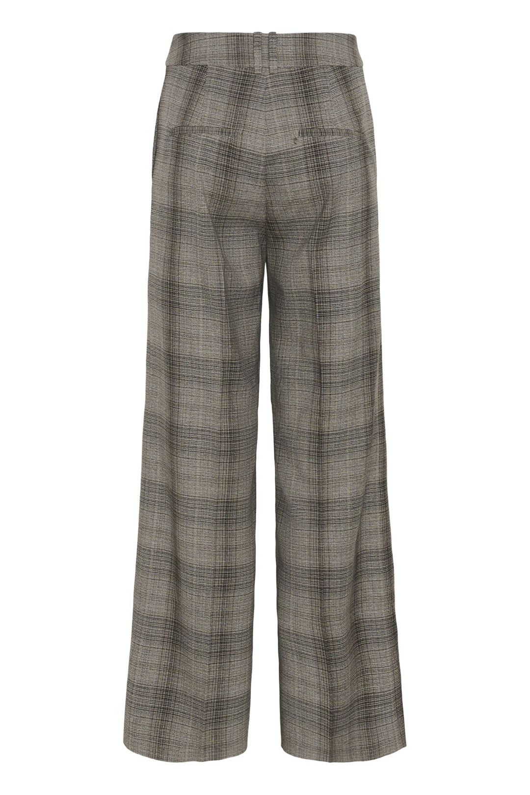 Checkieiw Straight Pant Brown Fall Check | Bukser | Smuk