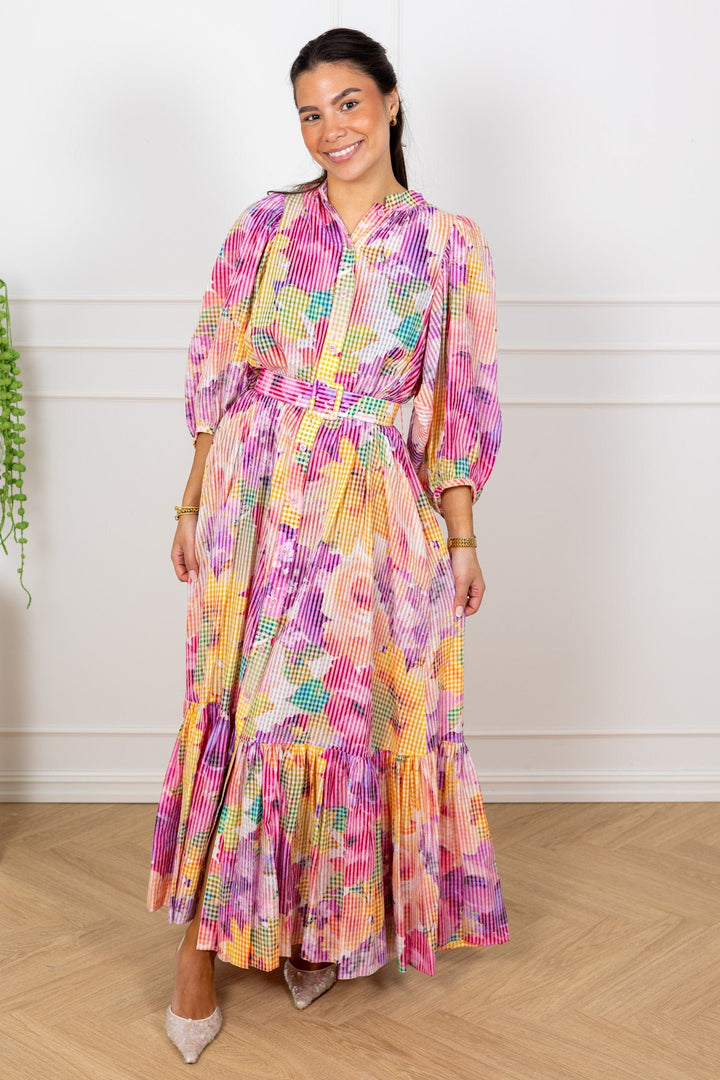 Checks Belt Dress Confetti | Kjoler | Smuk