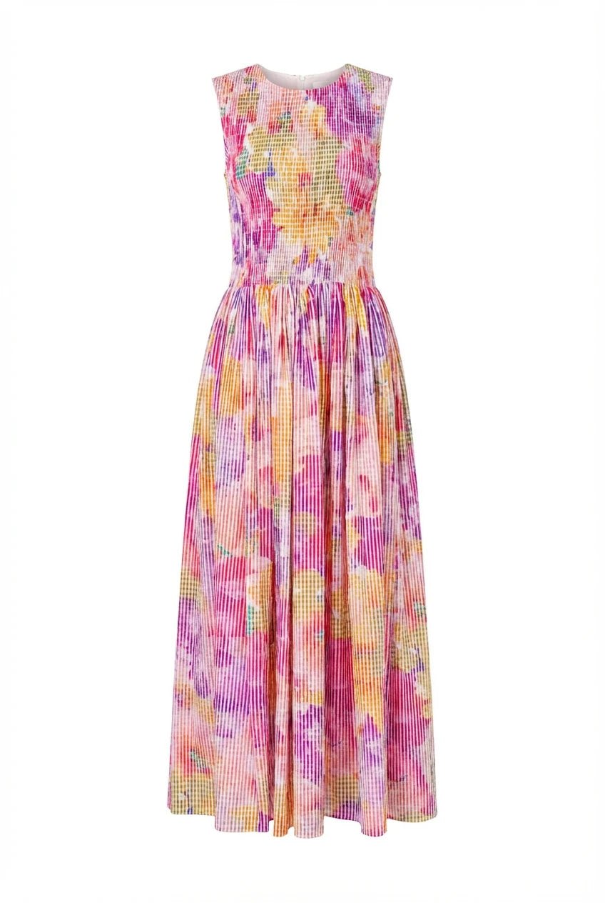 Checks Maxi Dress Confetti | Kjoler | Smuk