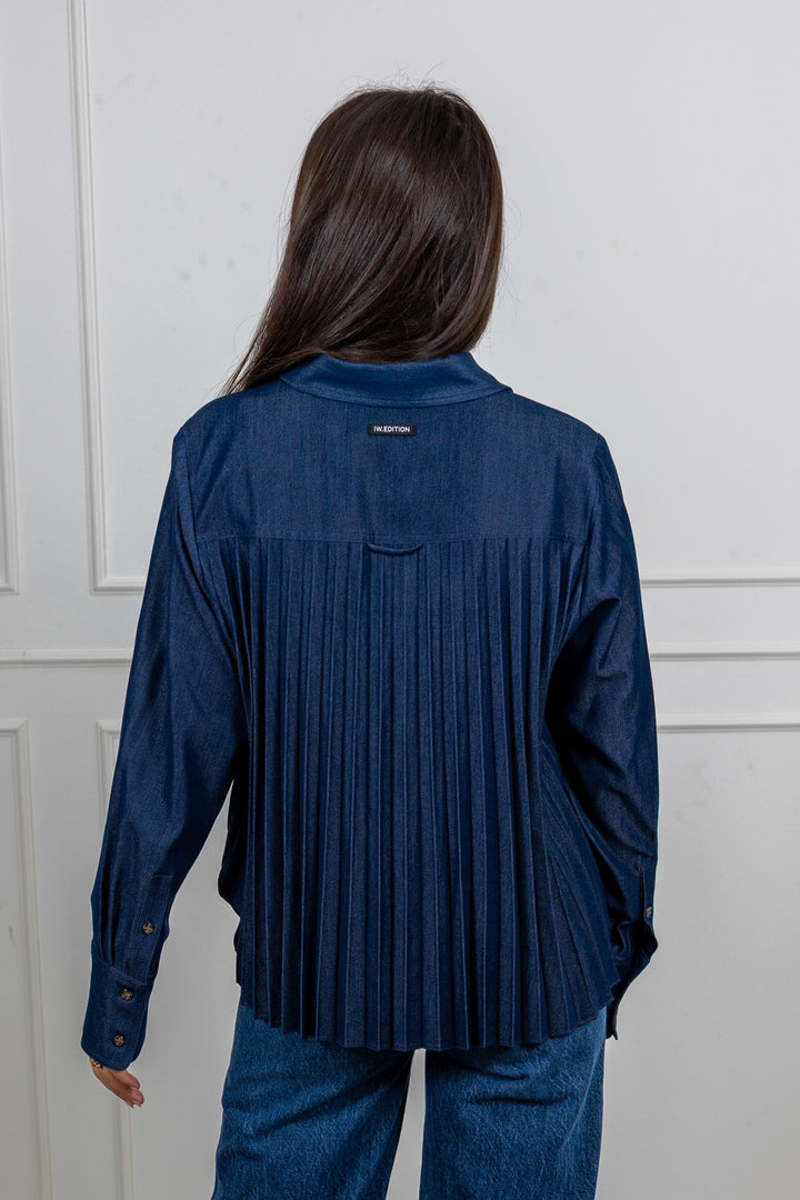 Cherrieiw Shirt Dark Denim | Skjorter og bluser | Smuk - Dameklær på nett