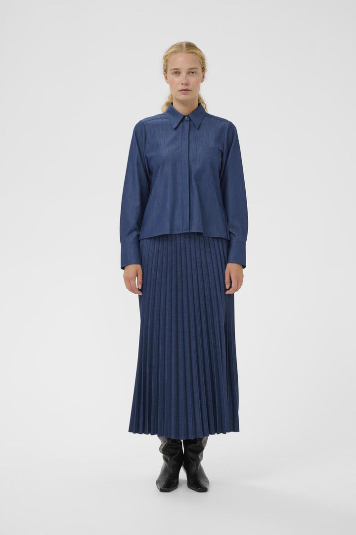 Cherrieiw Skirt Dark Denim | Skjørt | Smuk - Dameklær på nett