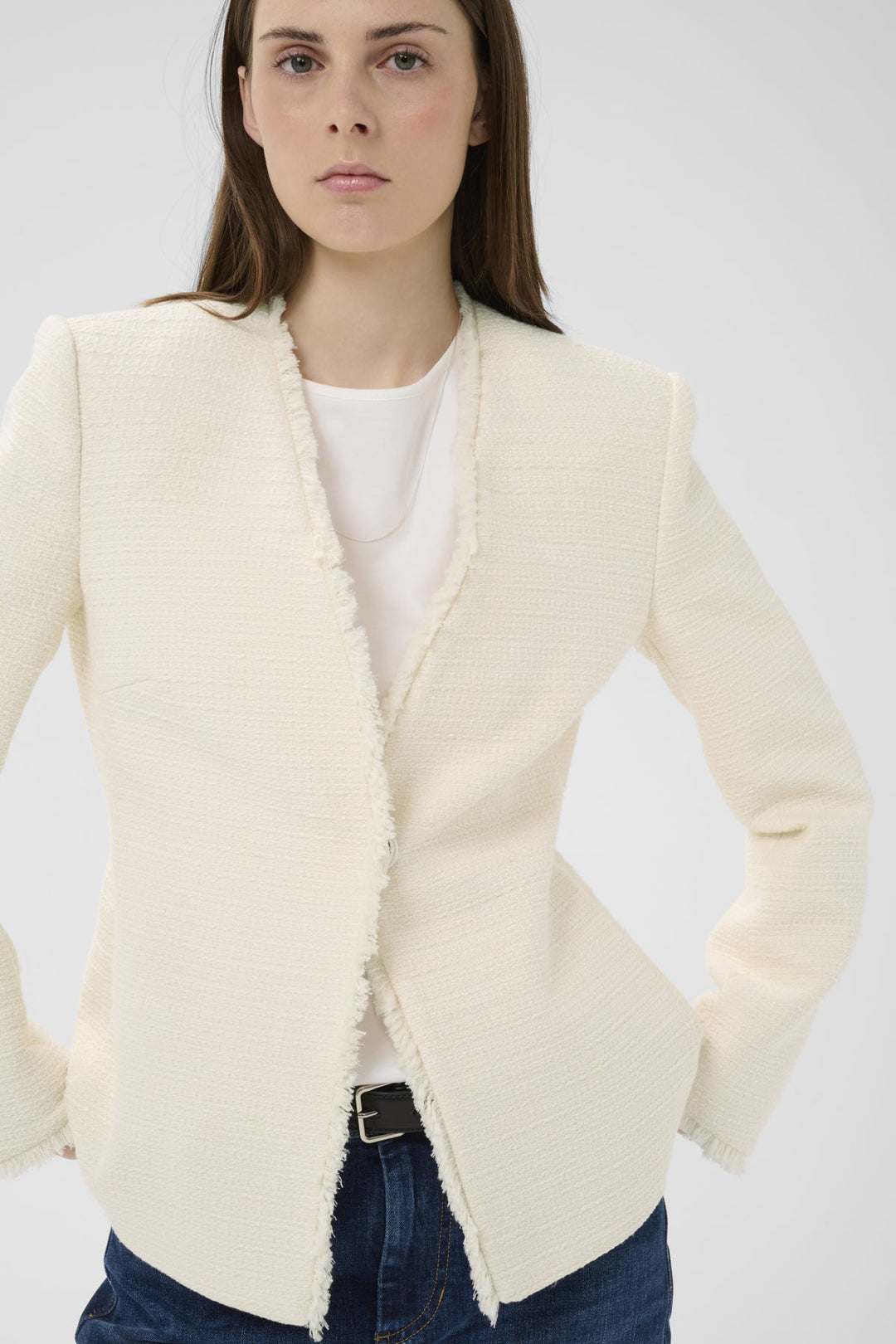 Cheyanneiw Blazer Whisper White | Blazer | Smuk