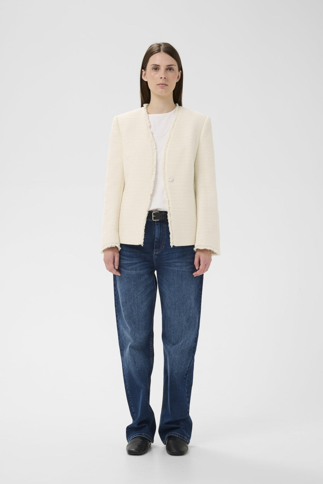 Cheyanneiw Blazer Whisper White | Blazer | Smuk